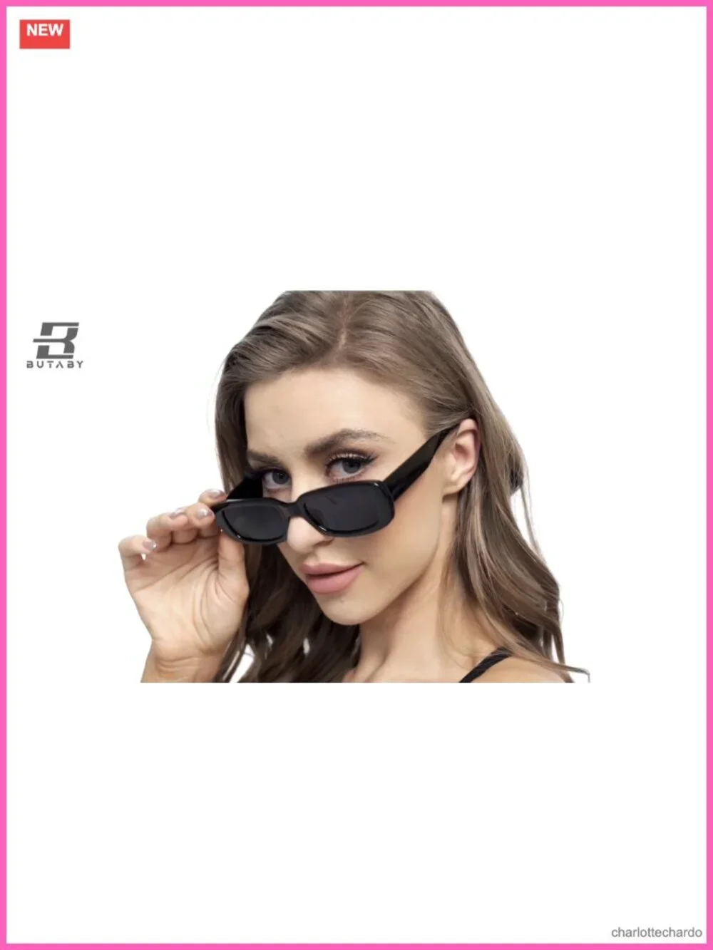 Vintage Rectangle Sunglasses for Women Retro Driving UV400 Protection Plastic